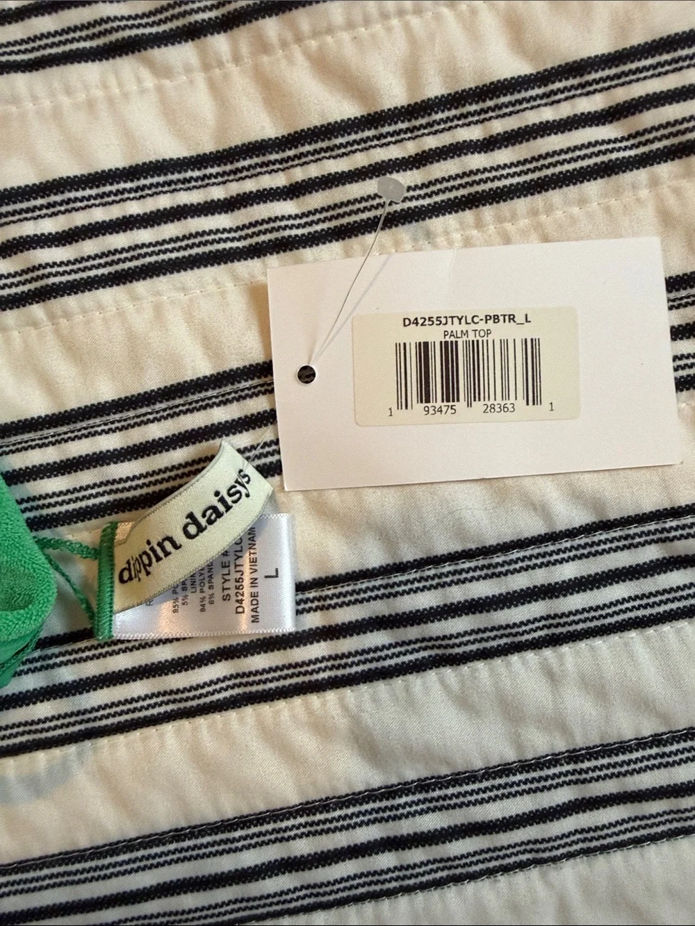Pickleball Green Triangle Bikini Top